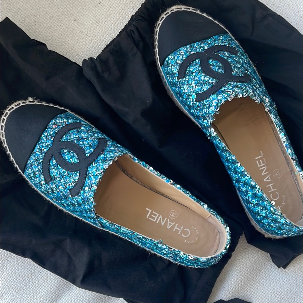 Chanel Women's Blue Espadrilles